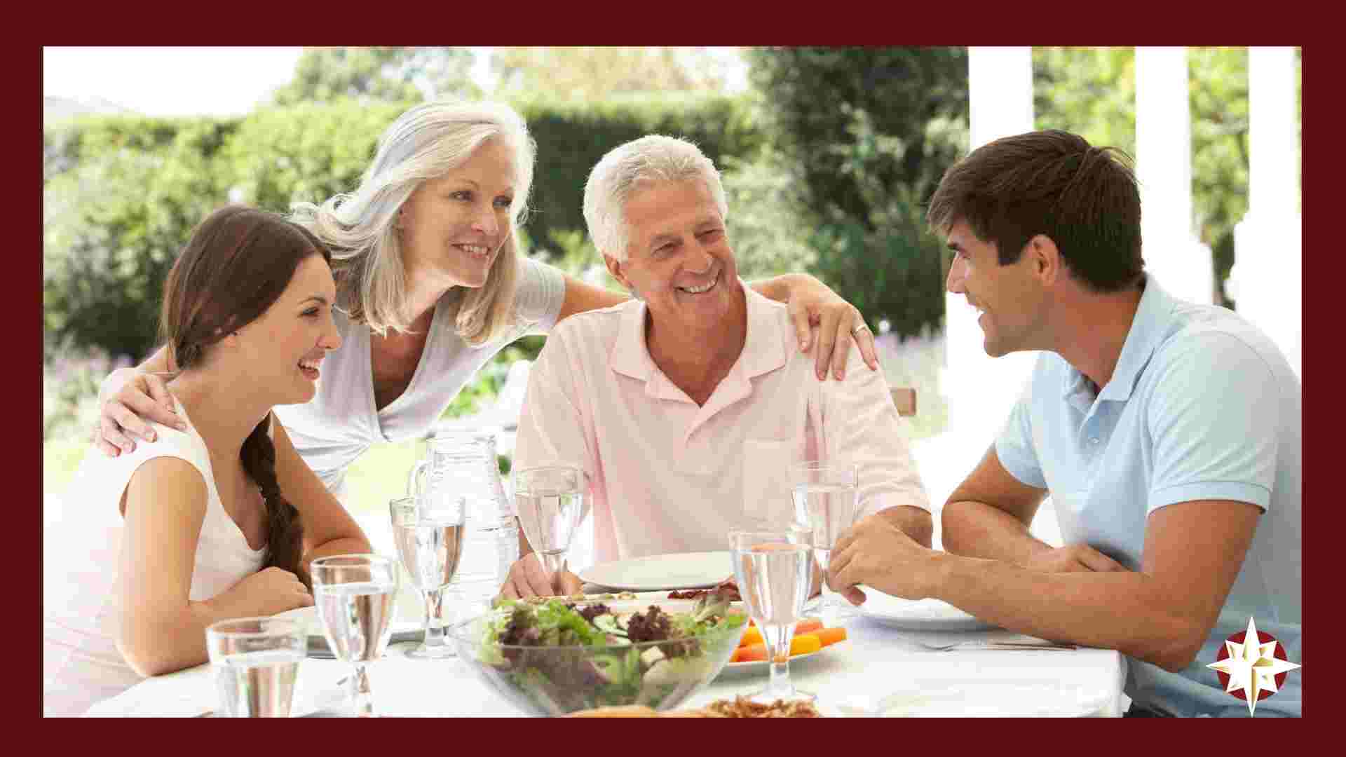 A family discussing estate planning and the great wealth transfer